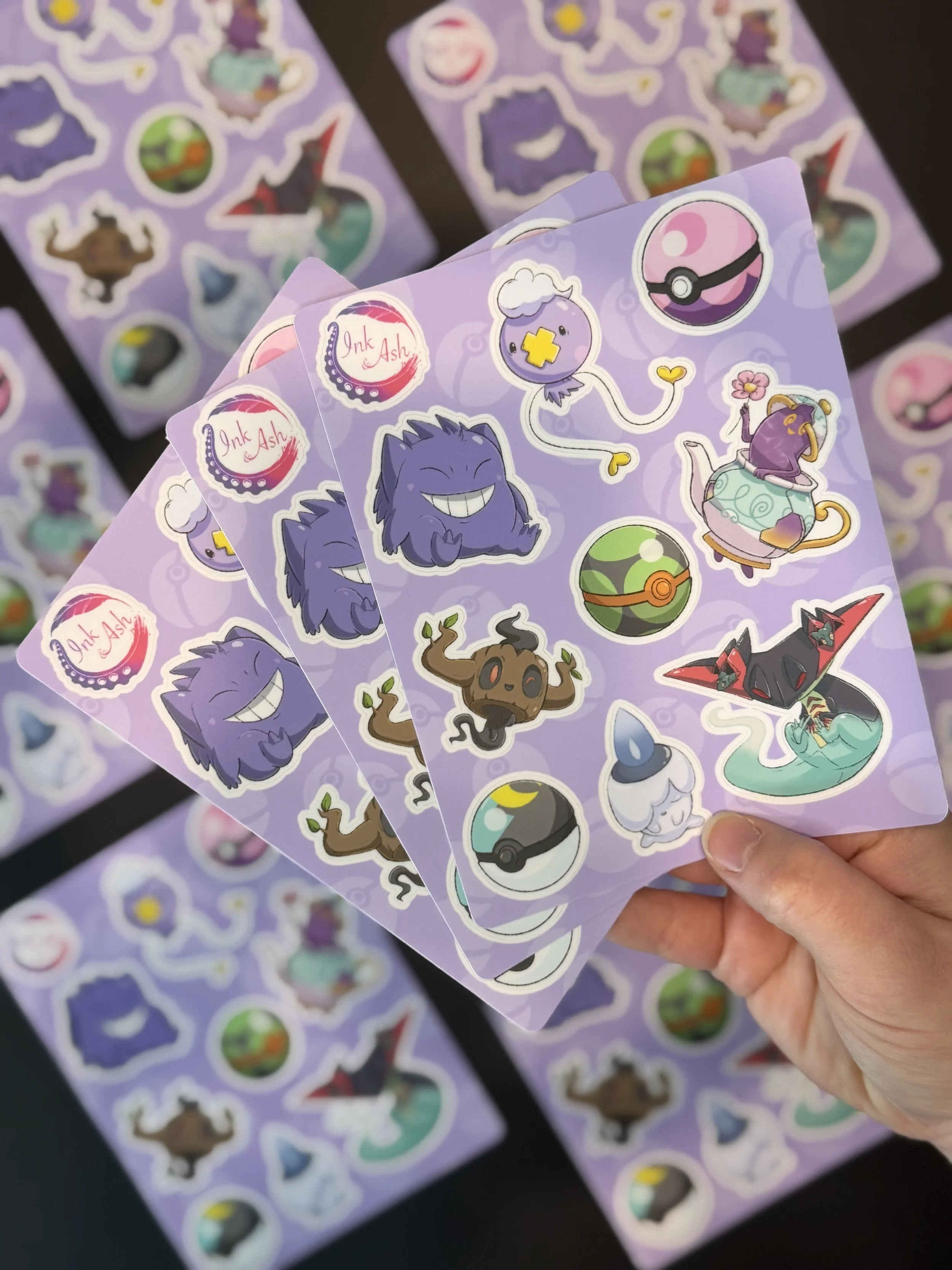 Ghost Type Sticker Sheet