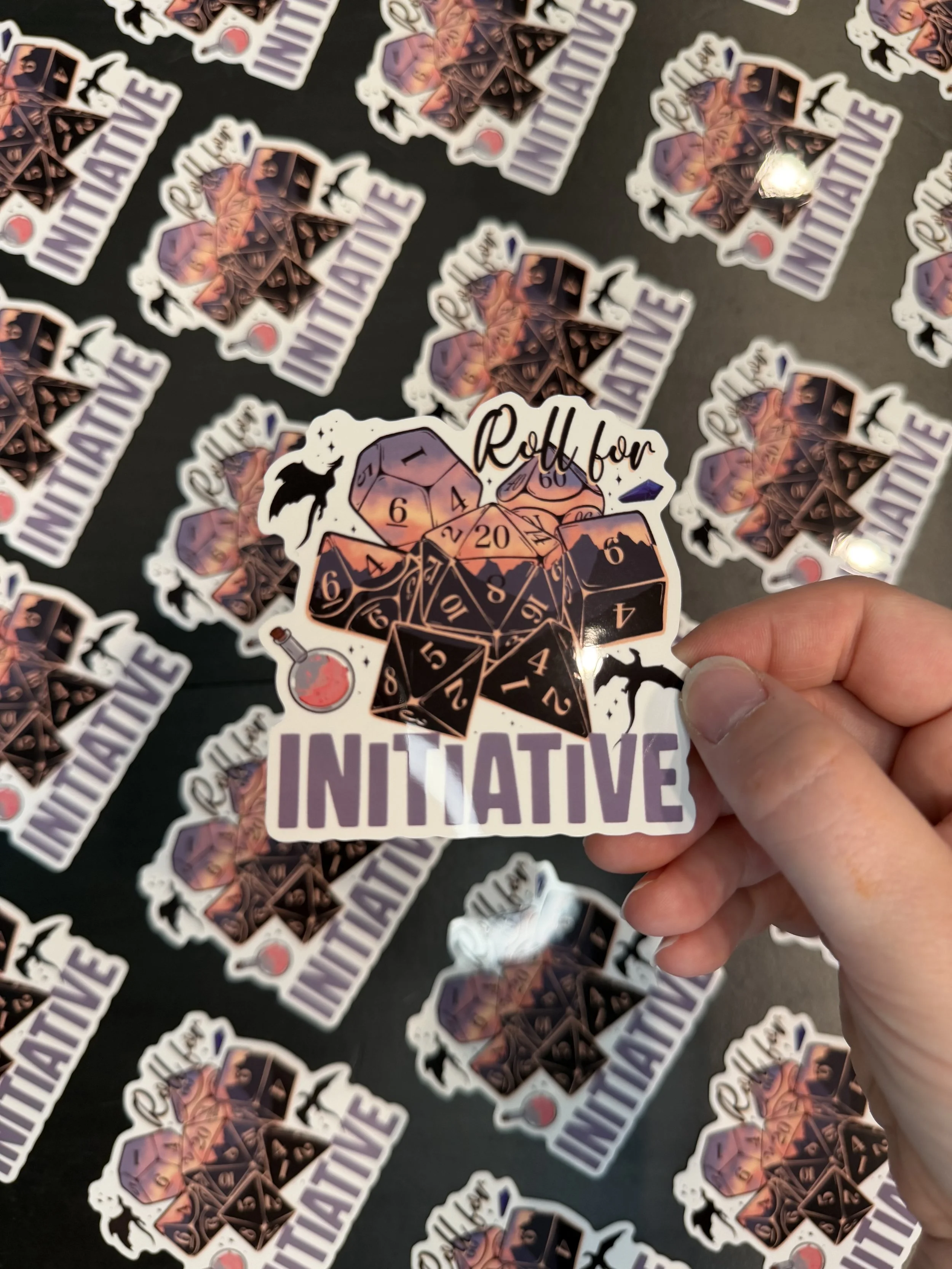 Roll for Initiative Vinyl Sticker