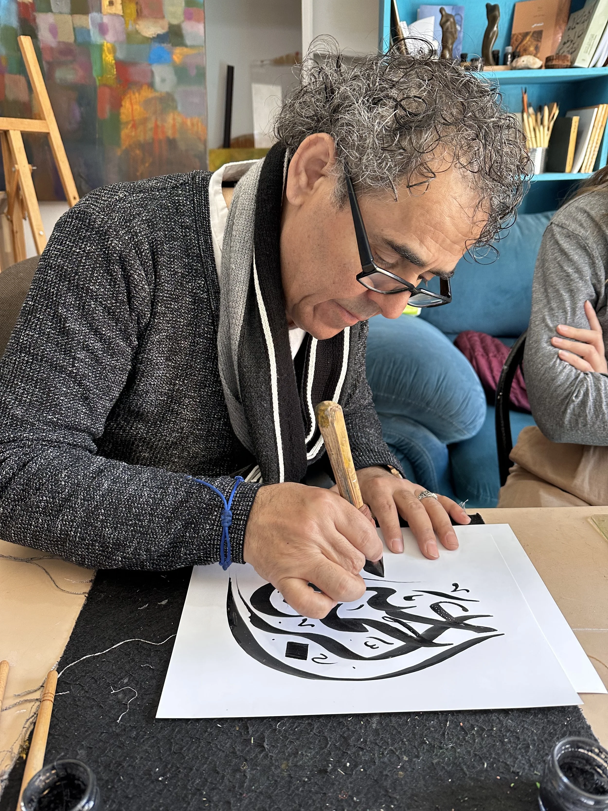 laern calligraphy from a master in amman jordan on starlight voyages small group expeditions