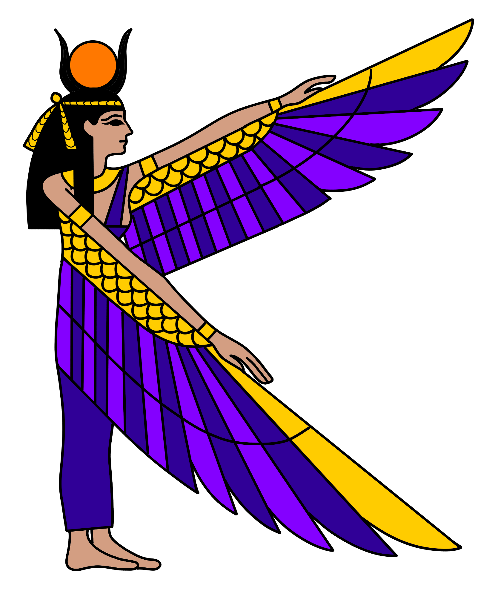 winged hathor goddess - starlight voyages offers unique local led trips to egypt