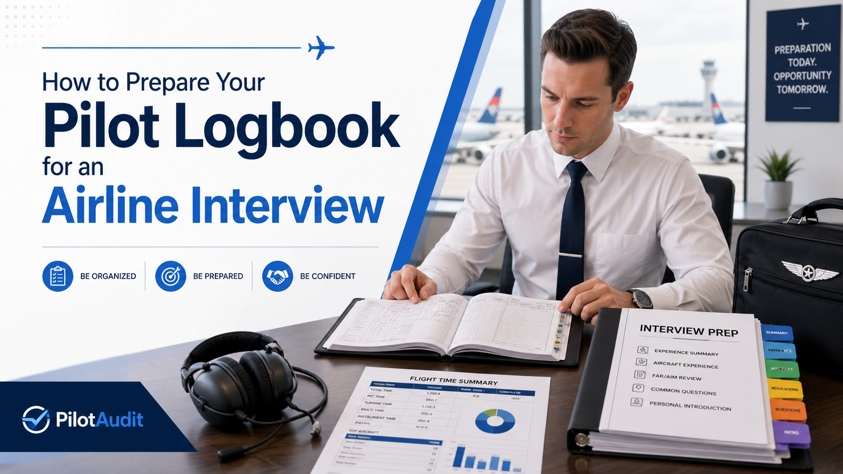 How to Prepare Your Pilot Logbook for an Airline Interview