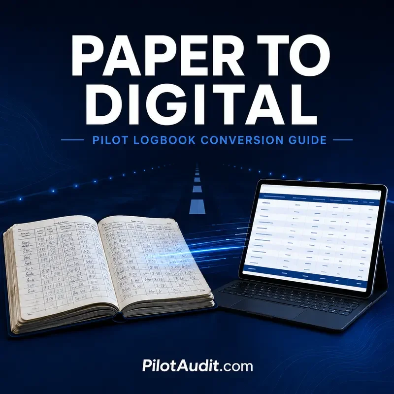 How to Convert a Paper Pilot Logbook to Digital: A Complete Guide for Pilots