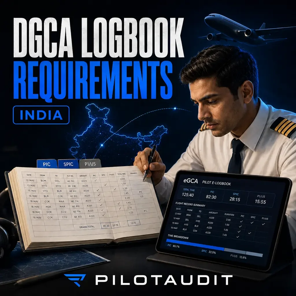 DGCA Pilot Logbook Requirements in India: What to Record and Mistakes to Avoid