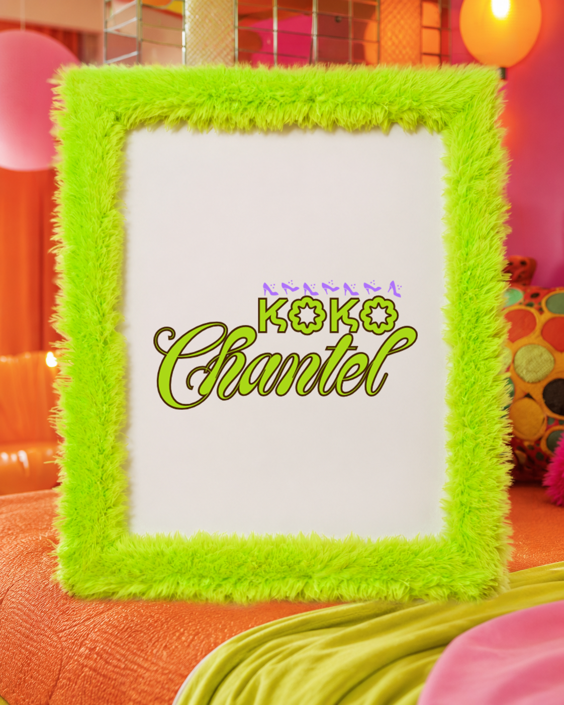 Y2K Furry Frames - Retro Plush Picture Frames