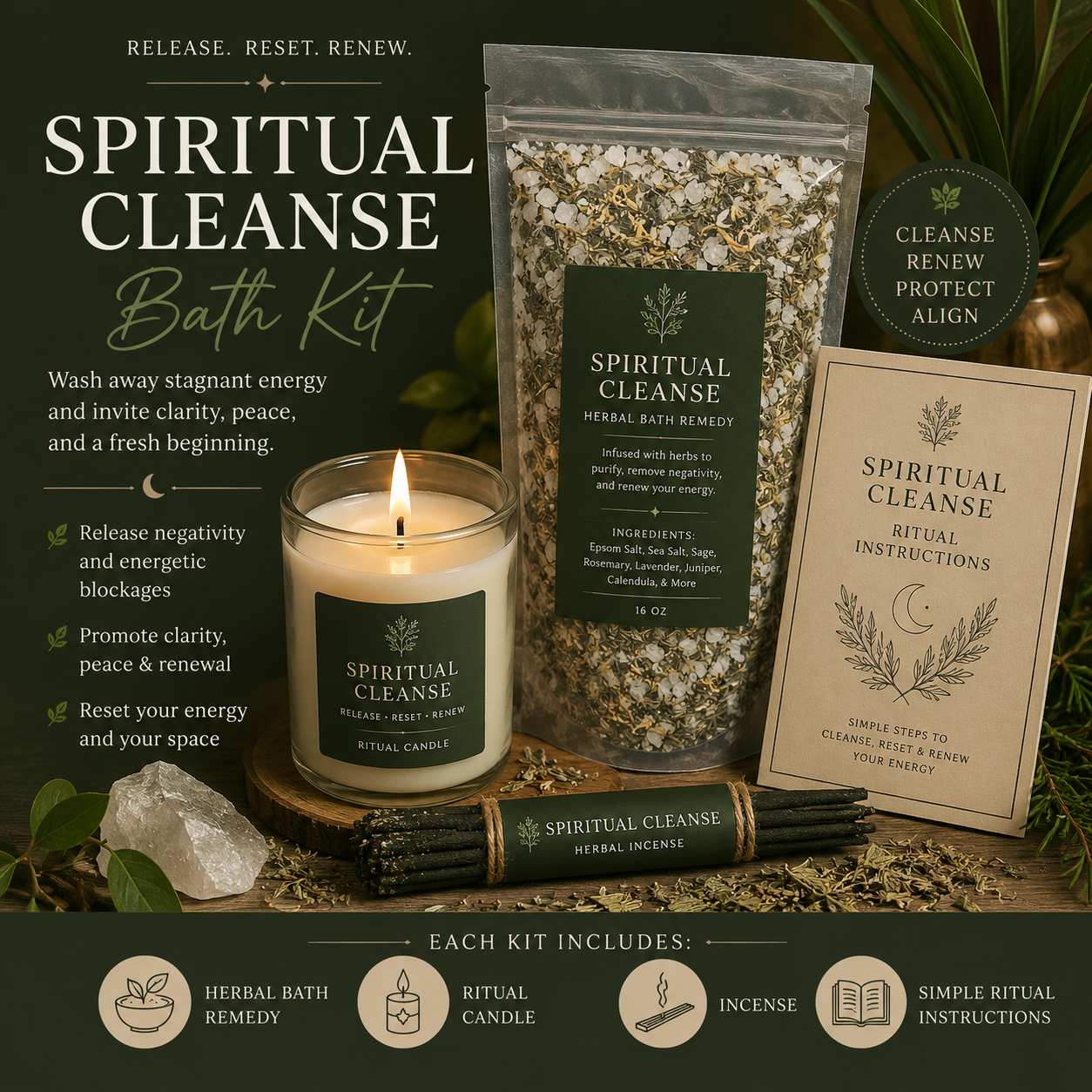 🌿 Spiritual Cleanse Bath Kit