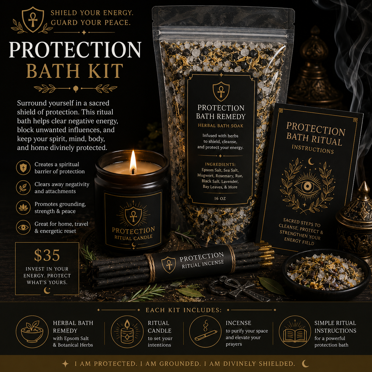 🛡️ Protection Bath Kit