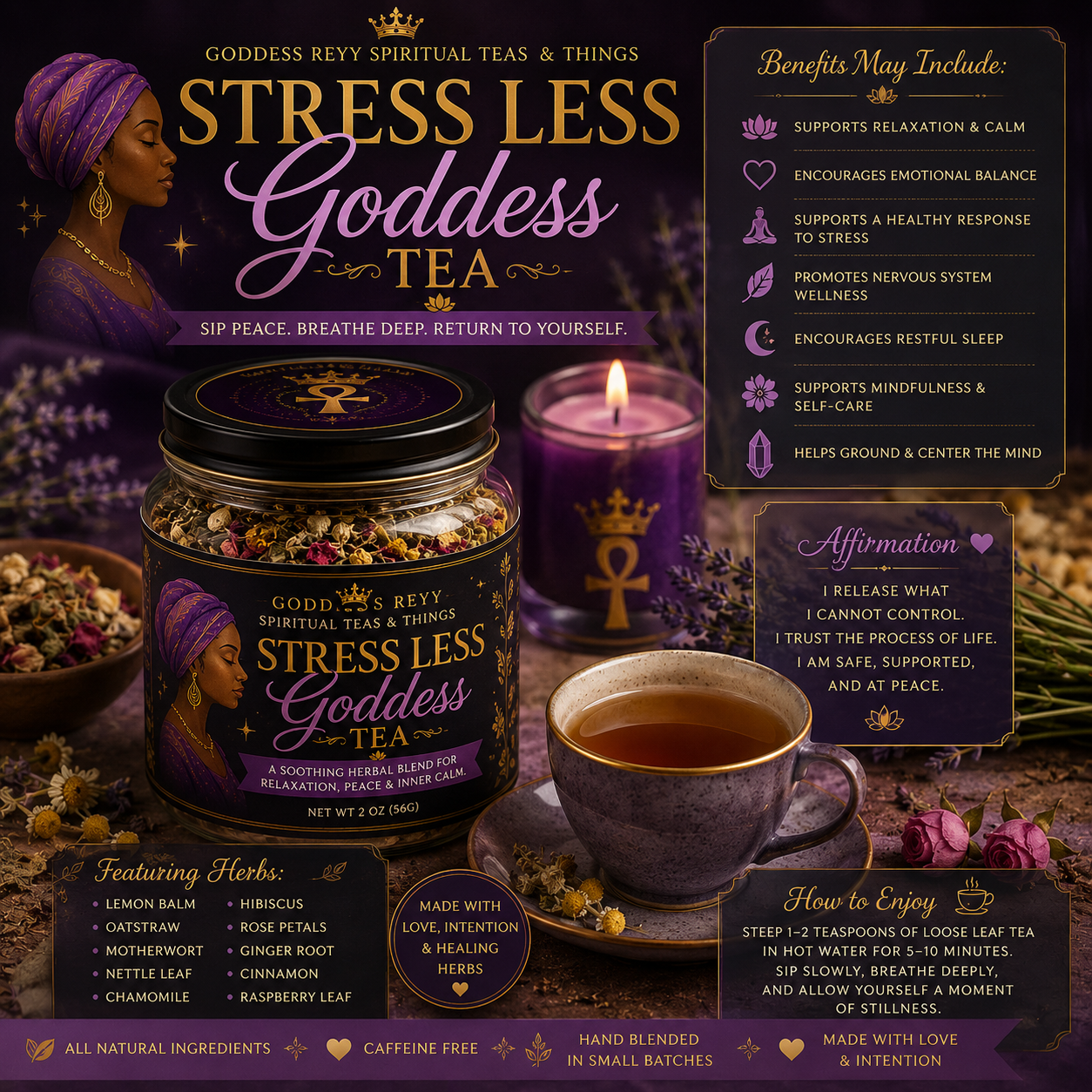 Stress Less Goddess Tea
