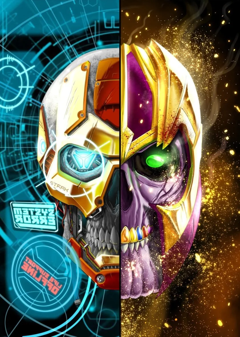 Ironman-Vs-Thanos-Skulls-Mark-Lauthier-scaled-e1716259441235.jpg