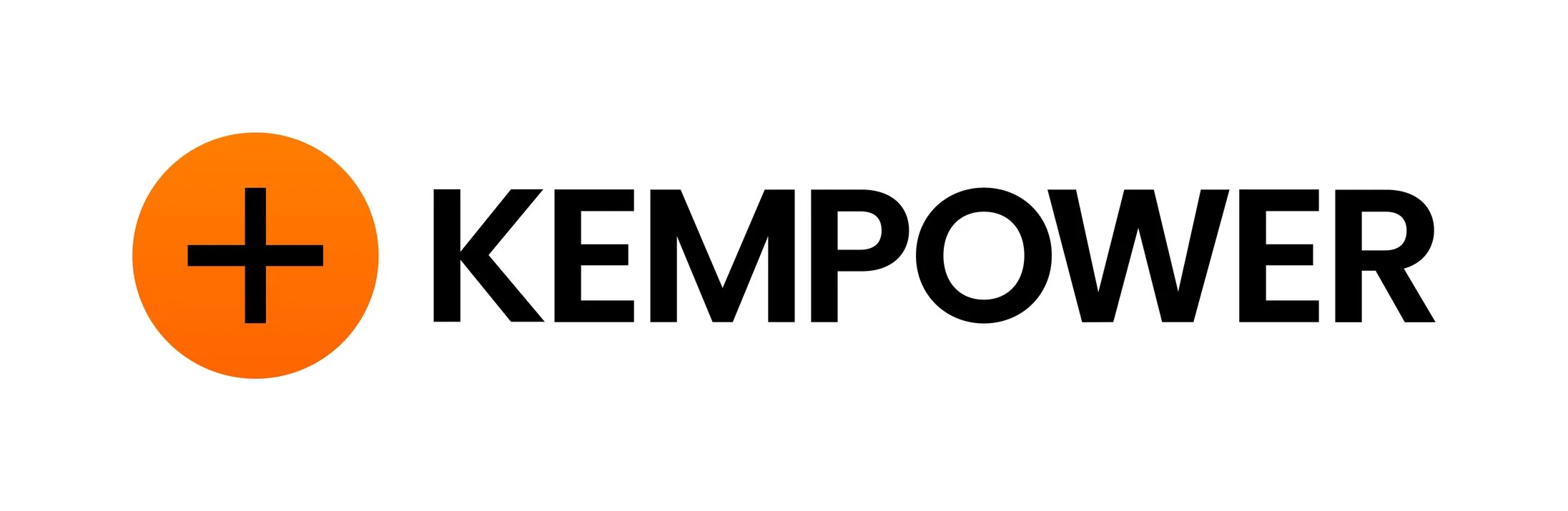 Kempower logo with an orange circle containing a black plus sign to the left of the word 'KEMPower' in black text.