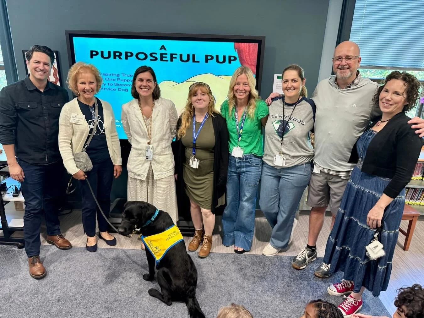 🐾 A &lsquo;Paws-itively&rsquo; Amazing Day at Glennwood Elementary! 🐾

Today, our hallways were a little bit furrier and a whole lot brighter! We were thrilled to host author Patric Rayburn, who shared his inspiring book, The Purposeful Pup, with o