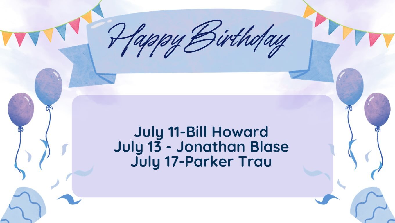 Wishing a Happy Birthday to our staff with July Birthdays!!!! 🎂 🎈🎉🎁