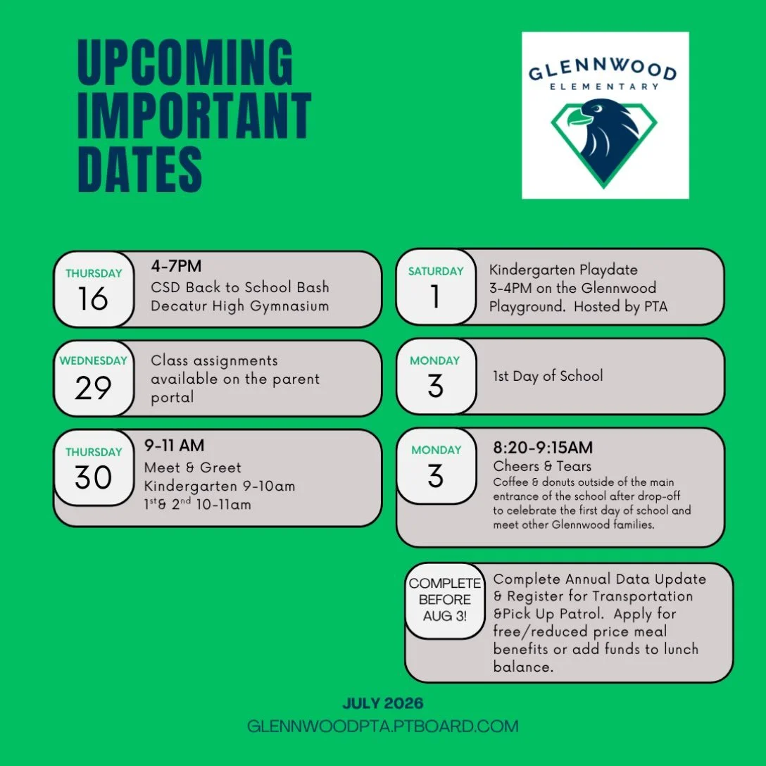 Mark your calendars!
