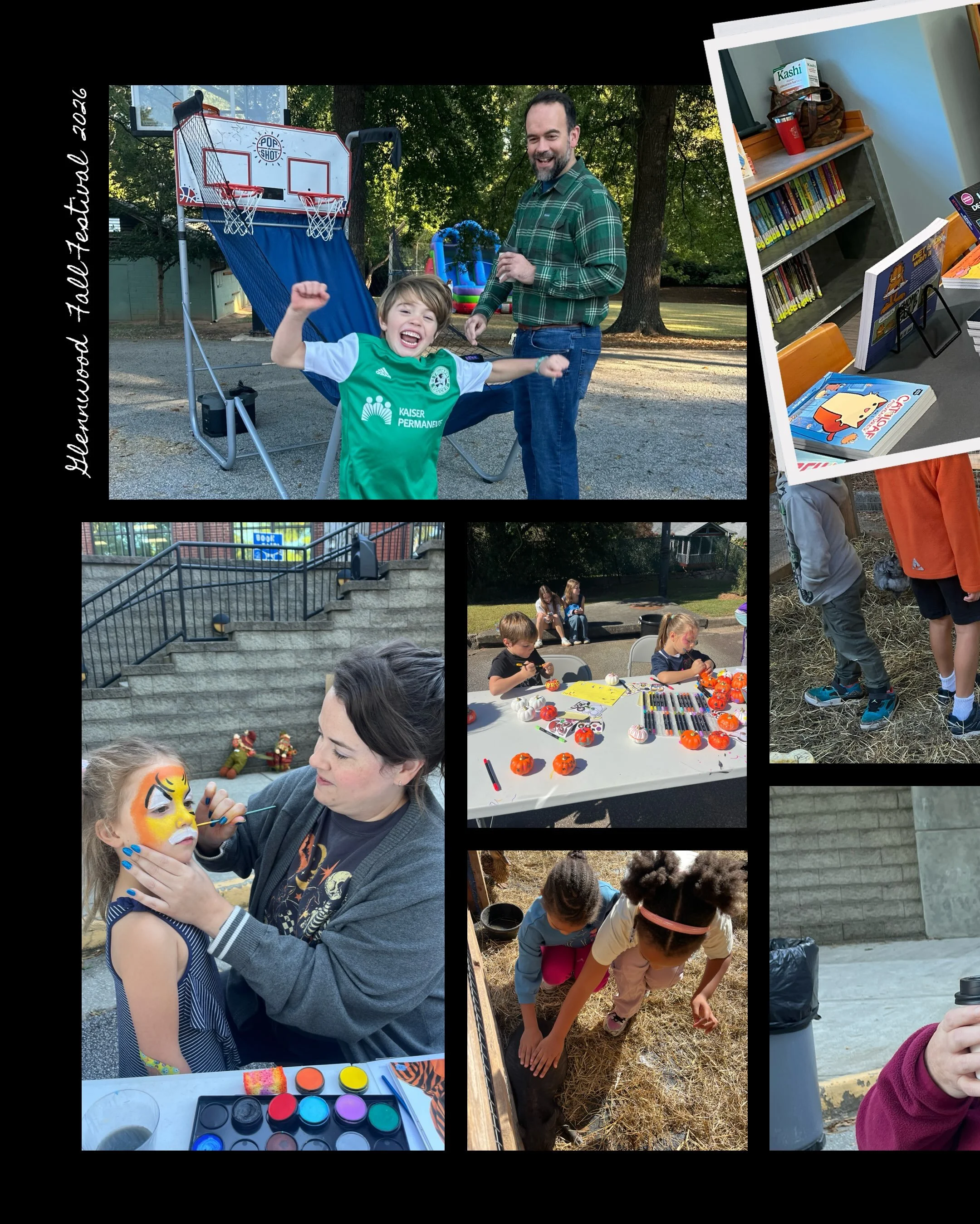 🍁What a day of Fall Festival fun at Glennwood!🎃

From inflatable slides and soccer to pumpkin painting, donut chomping, carnival games, and cuddly animals, our Glennwood Eagles had a blast! 💚🦅 We even got to kickoff our wonderful book fair! 📚

A
