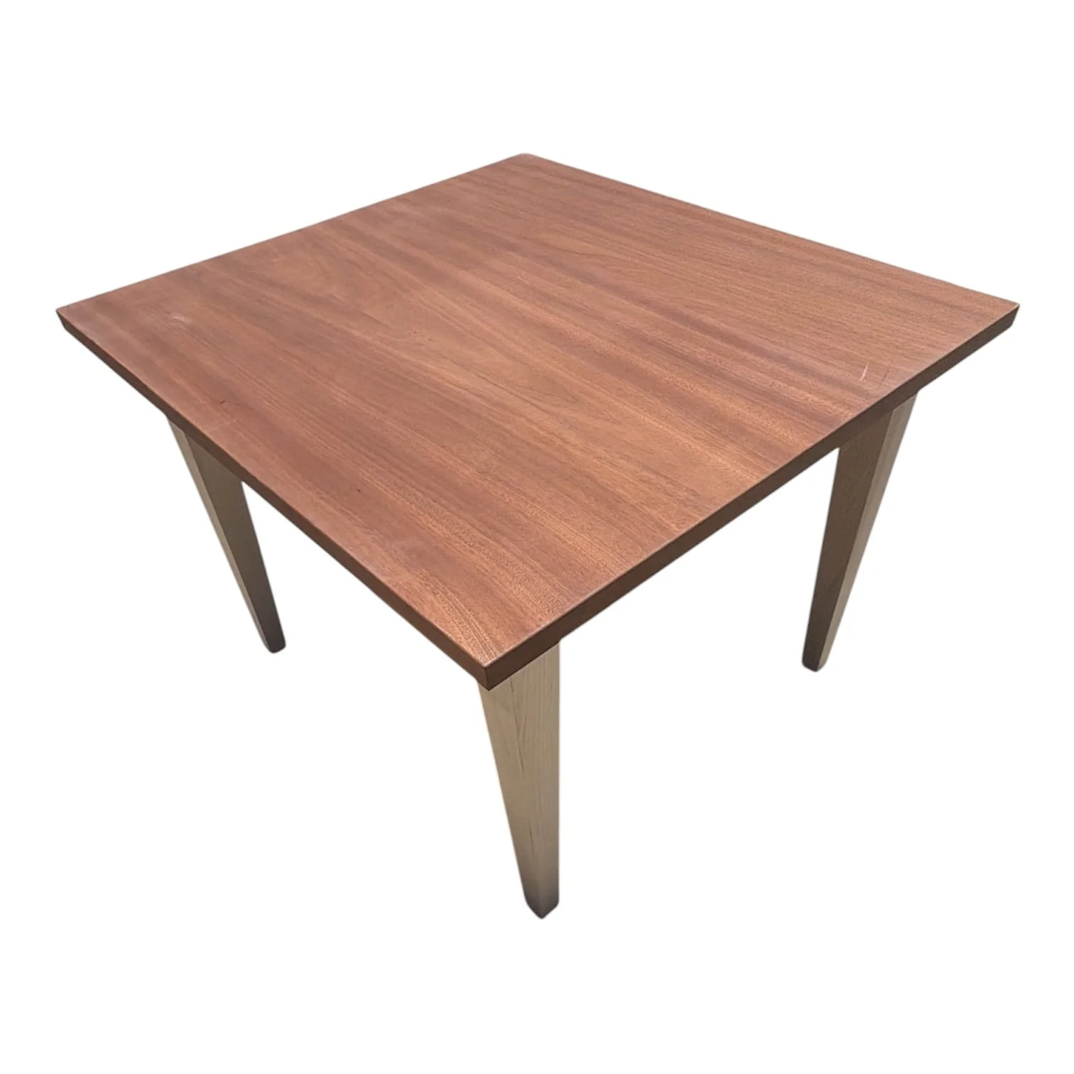 Natural wood top, unfinished base