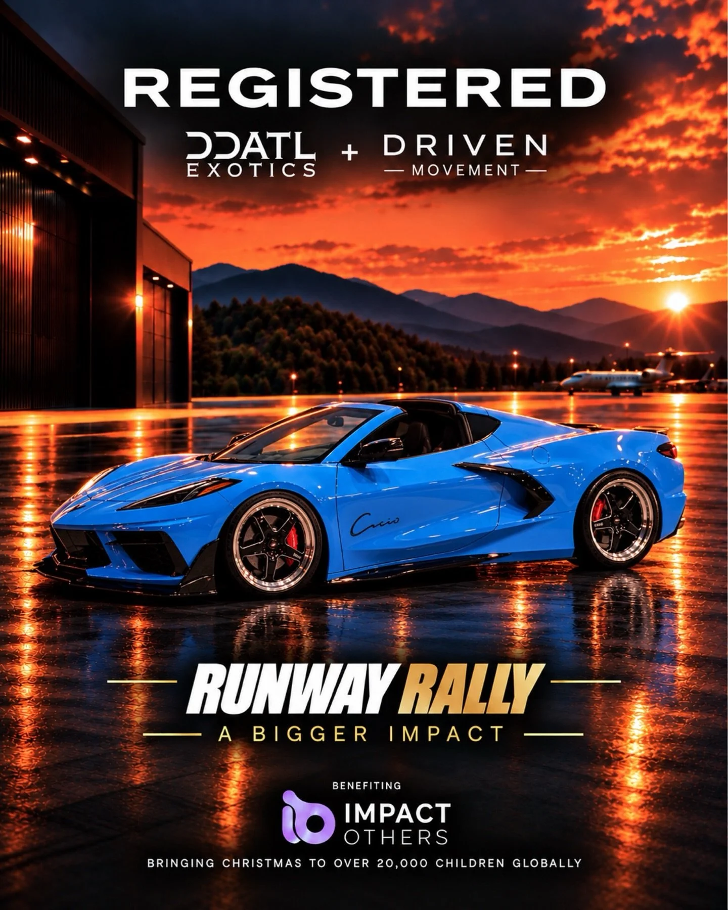 REGISTERED: Chevrolet Corvette C8 Twin Turbo🔥

Come on out to our Cars &amp; Coffee Kickoff Event at @becausecoffeeco on 10.24.26 to see this one! 

Interested in joining the DDATL + Driven Movement Runway Rally For @impact.others ? 

DM for details