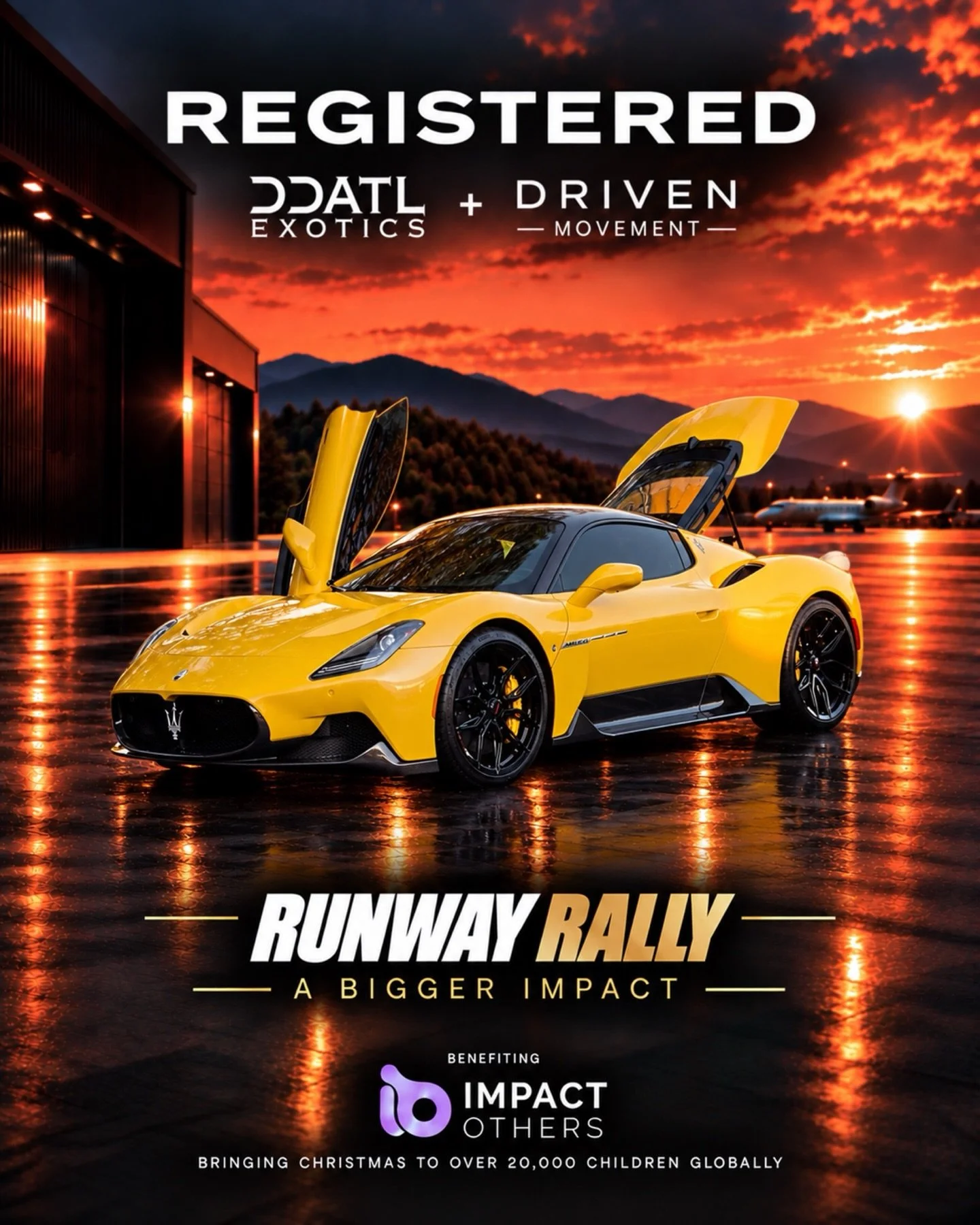 REGISTERED: Maserati MC20 🔥

Come on out to our Cars &amp; Coffee Kickoff Event at @becausecoffeeco on 10.24.26 to see this one! 

Interested in joining the DDATL + Driven Movement Runway Rally For @impact.others ? 

DM for details. Spots limited. 
