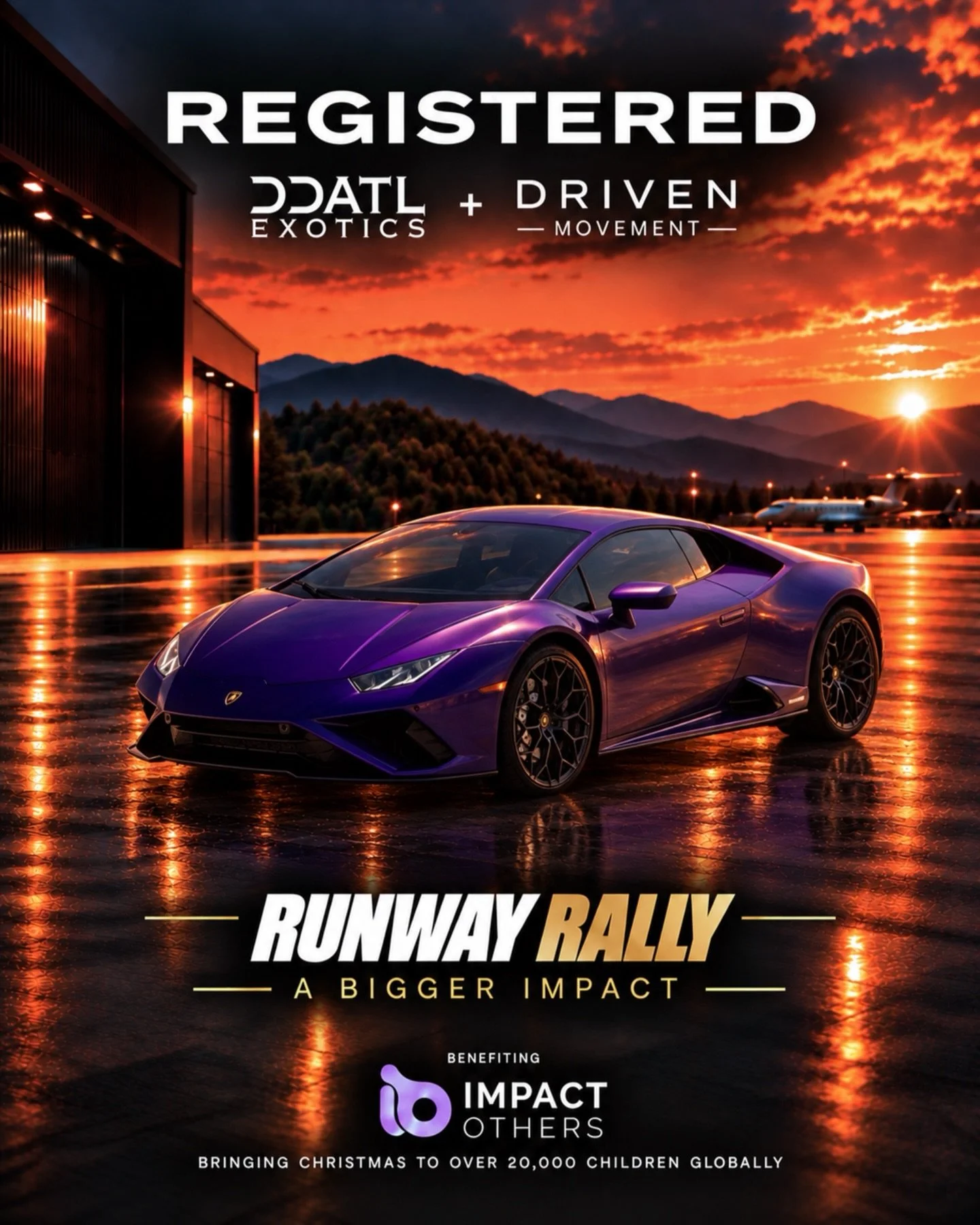 REGISTERED: Lamborghini Huracan Evo🔥

Come on out to our Cars &amp; Coffee Kickoff Event at @becausecoffeeco on 10.24.26 to see this one! 

Interested in joining the DDATL + Driven Movement Runway Rally For @impact.others ? 

DM for details. Spots l