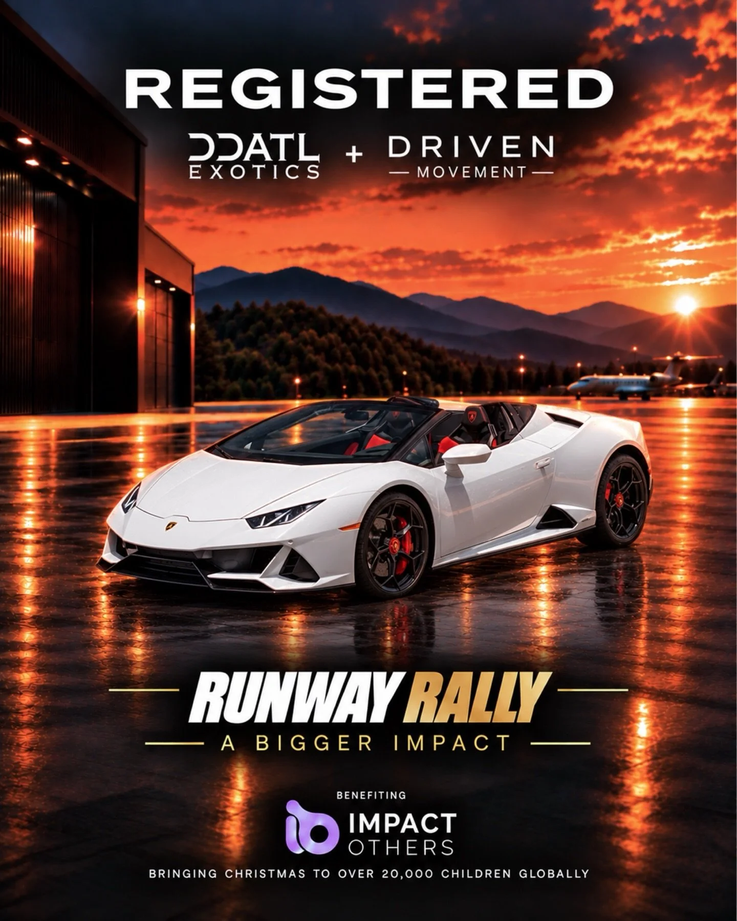 REGISTERED: Lamborghini Huracan🔥

Come on out to our Cars &amp; Coffee Kickoff Event at @becausecoffeeco on 10.24.26 to see this one! 

Interested in joining the DDATL + Driven Movement Runway Rally For @impact.others ? 

DM for details. Spots limit