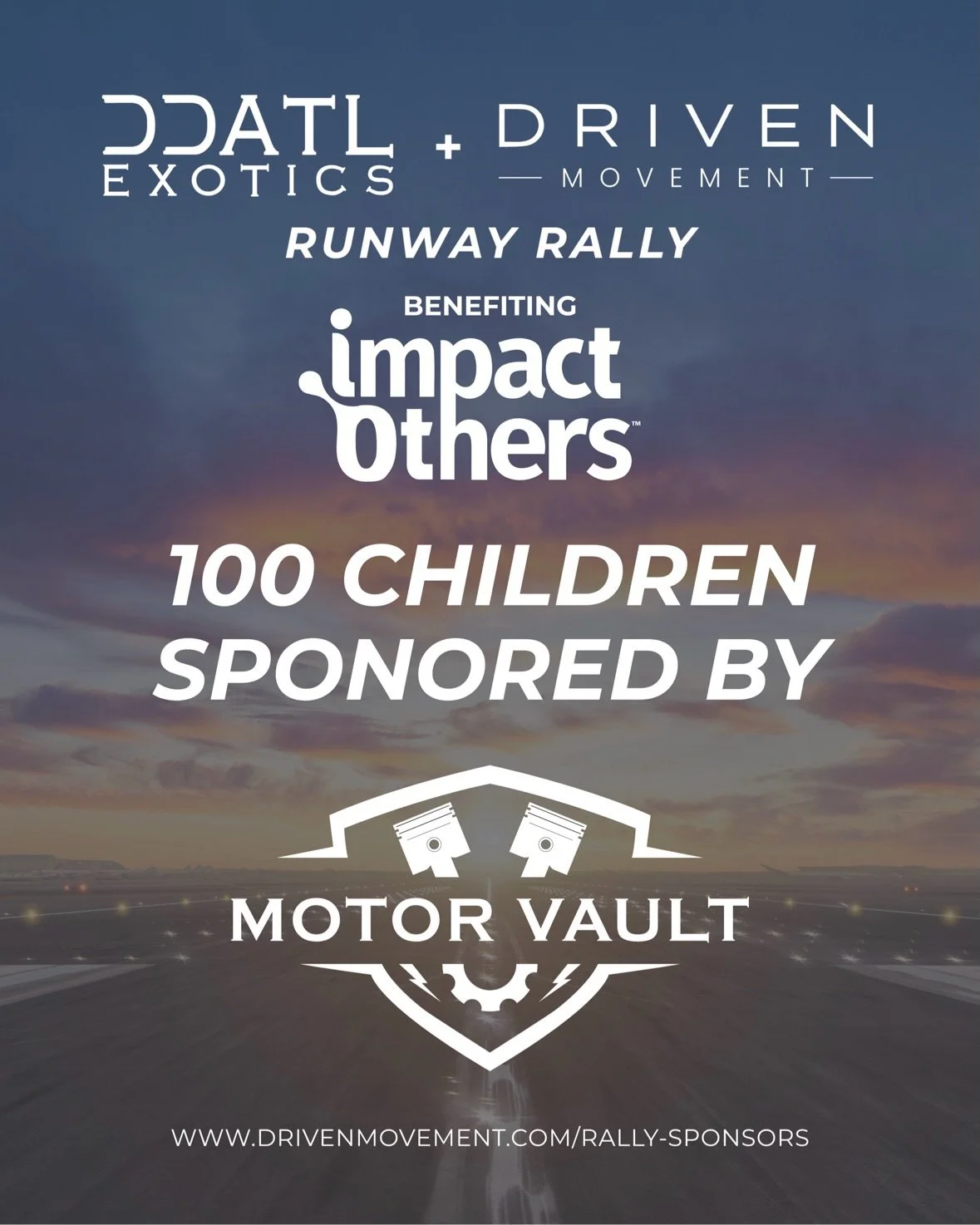 Thank you so much to @motorvaultusa for your generous donation to @impact.others and for supporting the @ddatlexotics &amp; @driven.movement Runway Rally! 

Motor Vault USA builds the most impressive luxury garage suites. They are fully customizable 