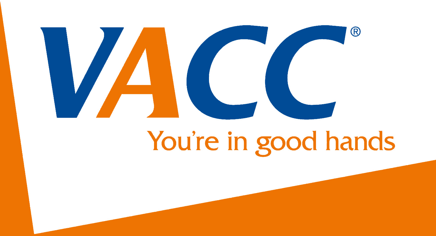 VACC logo with the slogan "You're in good hands" in orange text.