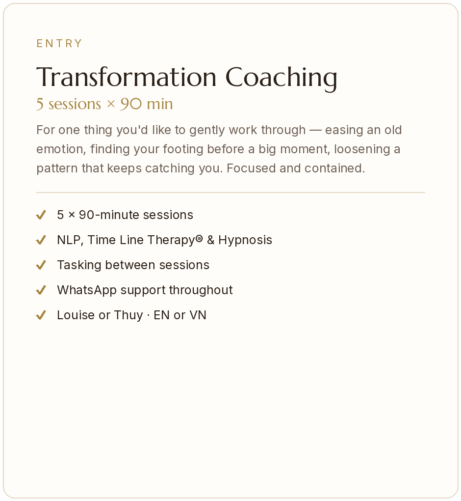 Transformation Coaching