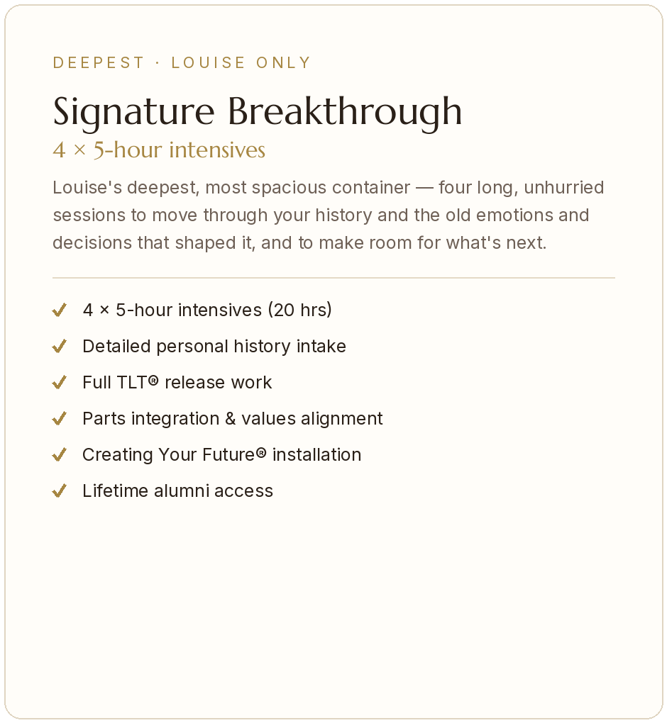 Signature Breakthrough with Louise
