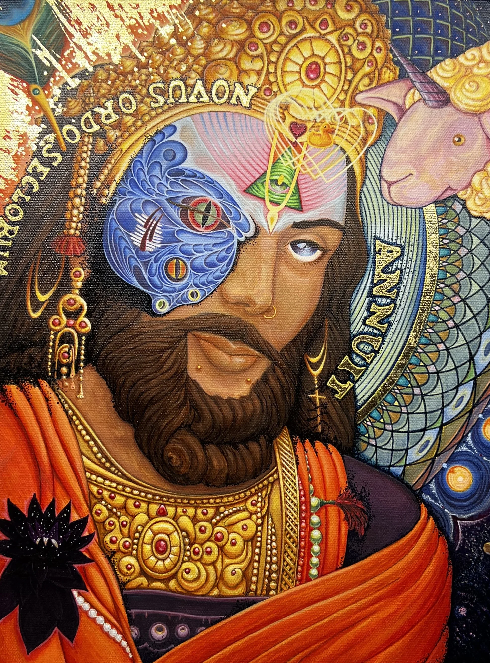 Anuit Novus Ordo Seclorum - 18x24 - Mixed Media on Canvas