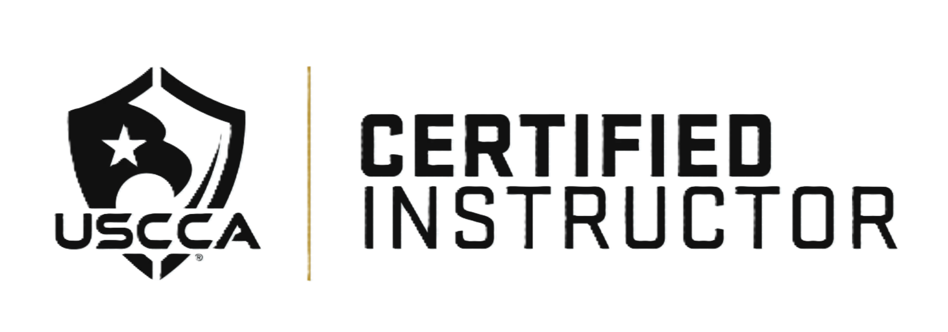 USCCA Certified Instructor logo with shield emblem and text