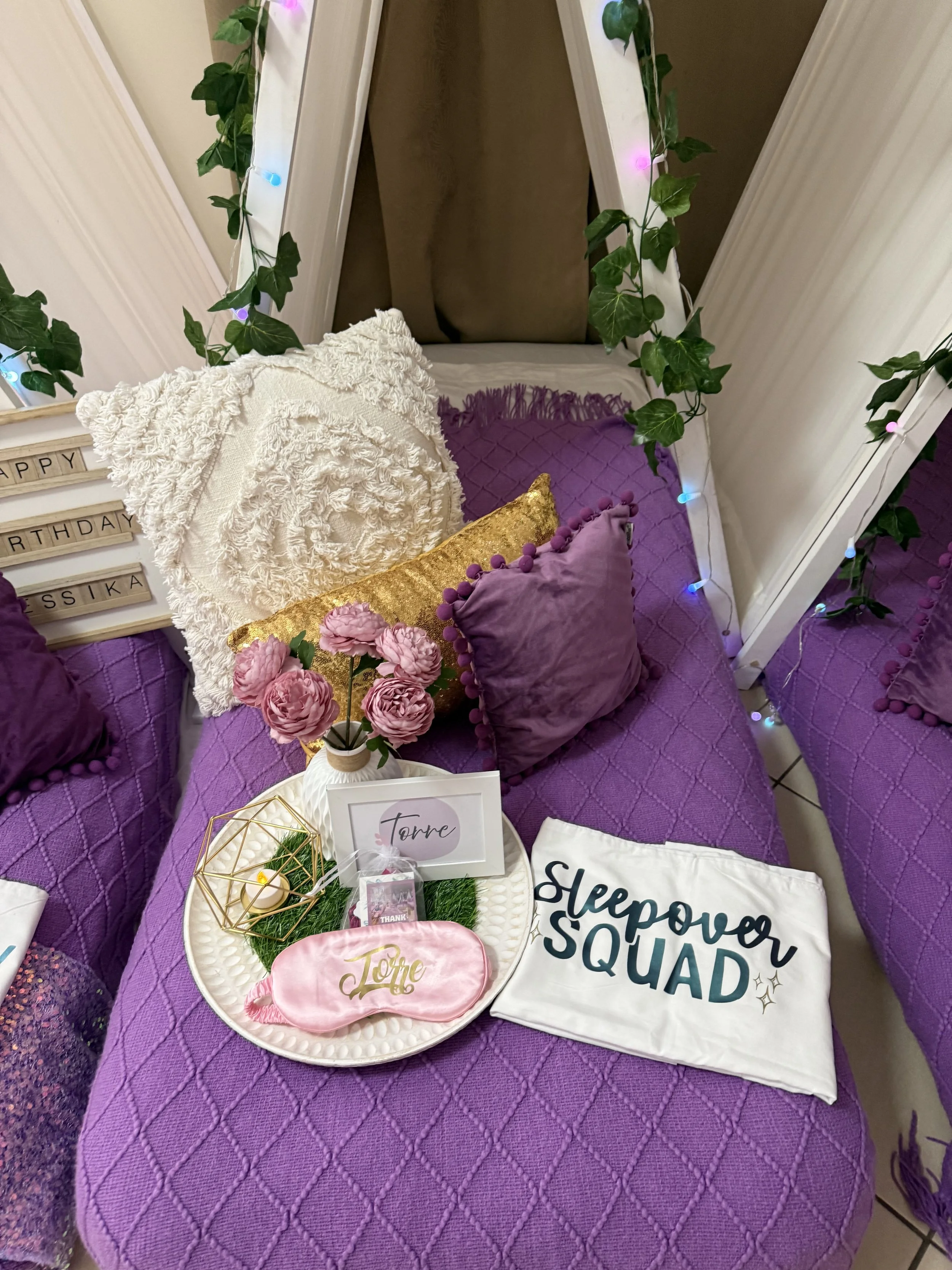 Personalised Pillowcase Sleepover Squad