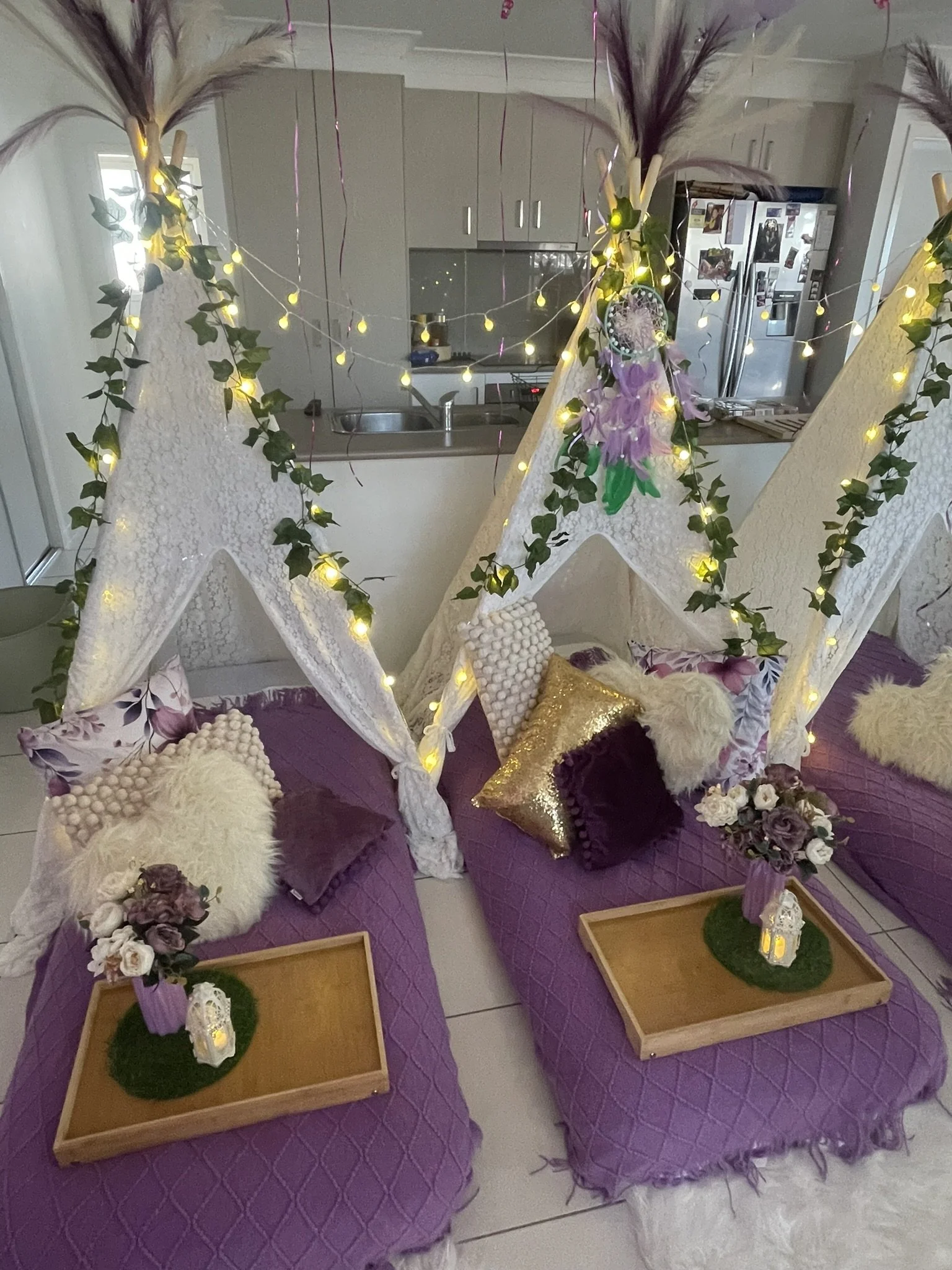 Purple Boho Slumber Party