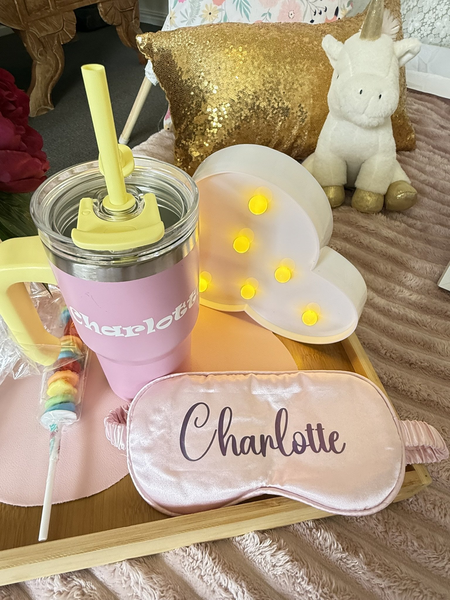 Personalised Eye Masks for every guest - just add it to your booking