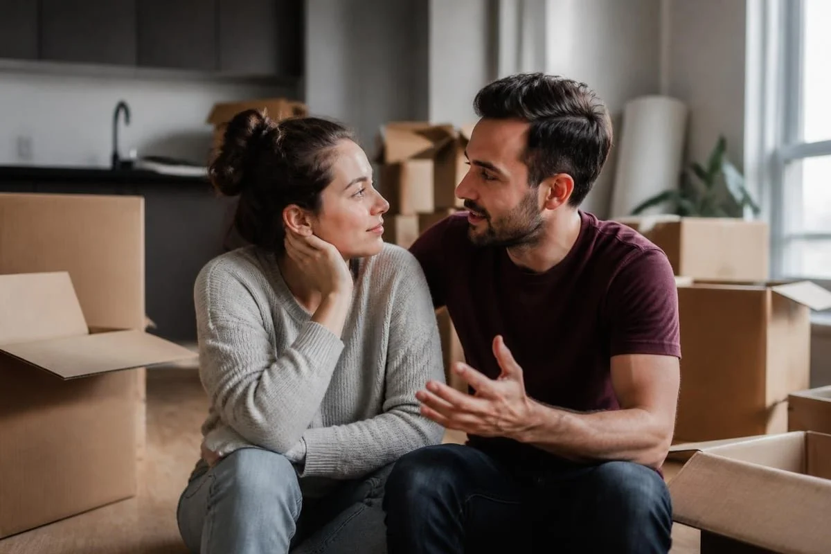 Couples navigating challenges together