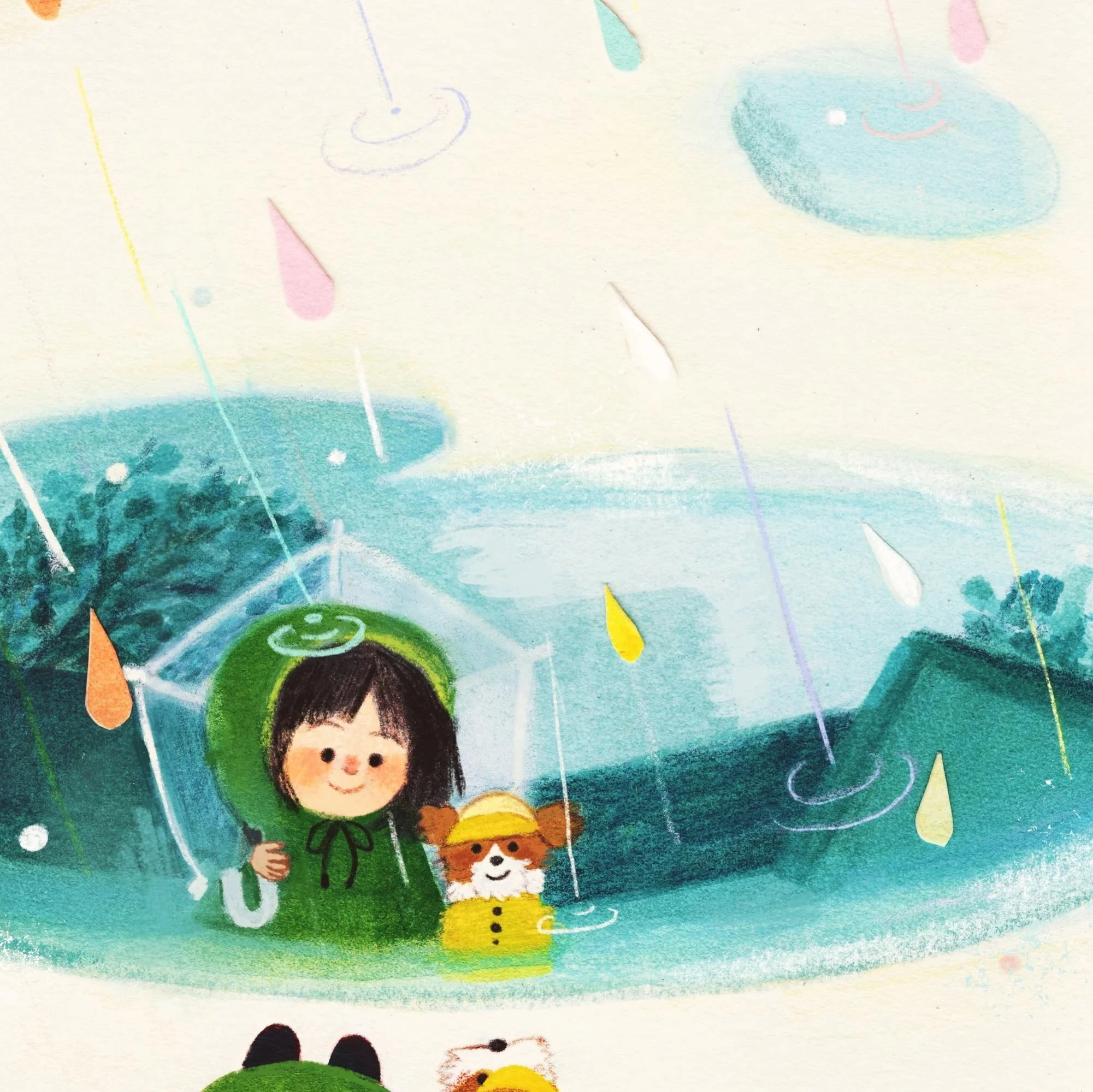 For dogs who love to walk in the rain.

#dog #art #artist #illoartist #gouache