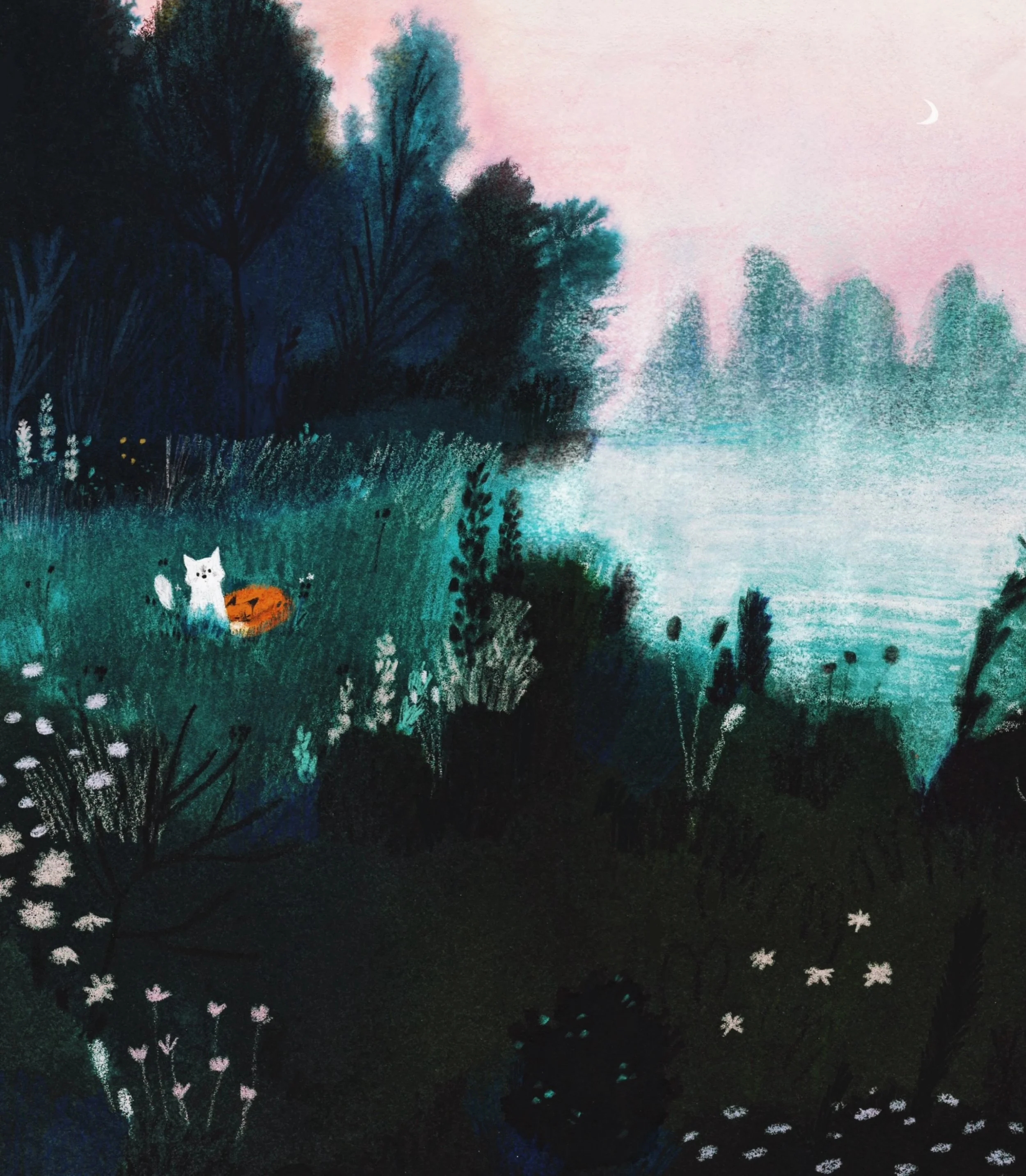 My last piece for this year&rsquo;s #animaladventuresweek2026 

Always by your side 🦊🦊

Thank you to all the hosts and friends who made this week so special 🌟
Already looking forward to next year!

想畫出氤氳的森林感，但霧好難畫🥲

Hosts:
@bykatiemai 
@raahatkad