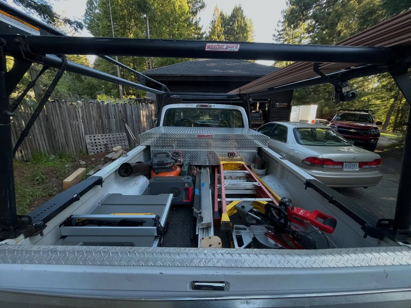 Loaded down and ready to work