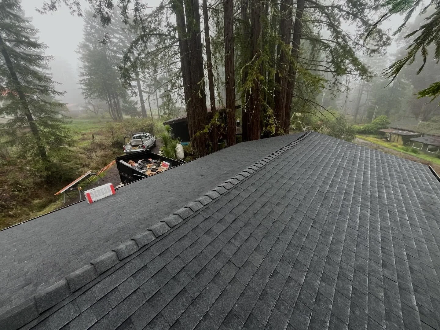 New roof and fascia on an old garage