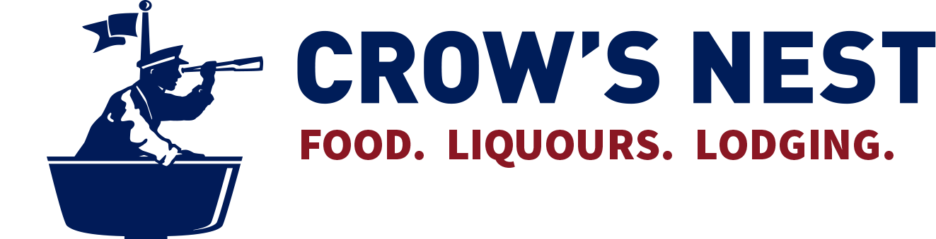Official Crow's Nest logo - Authentic Gloucester MA apparel including t-shirt, sweatshirts and hats