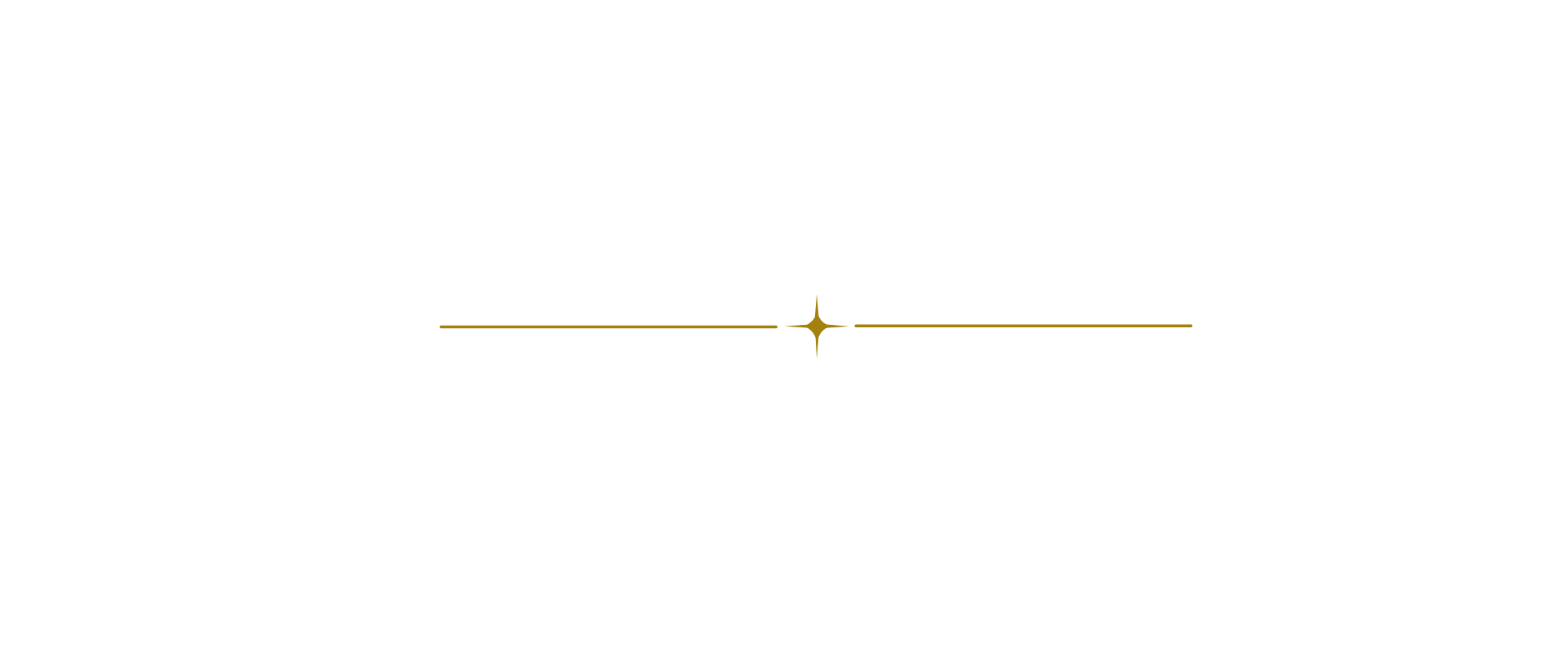The words 'The Force Will Be with You Always' in black text above a gold starburst and a gold line, on a black background.