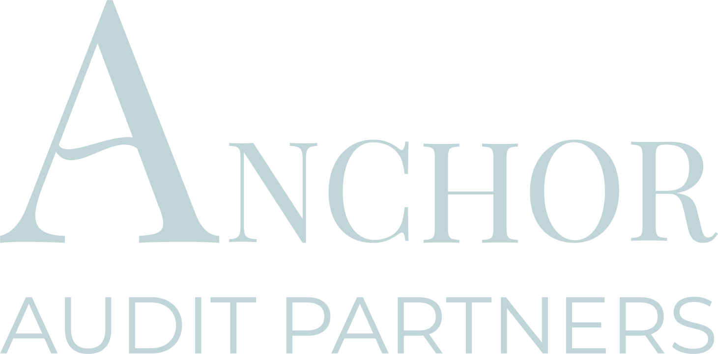 Logo of Anchor Audit Partners with stylized large letter A and text "ANCHOR" and "AUDIT PARTNERS" underneath.