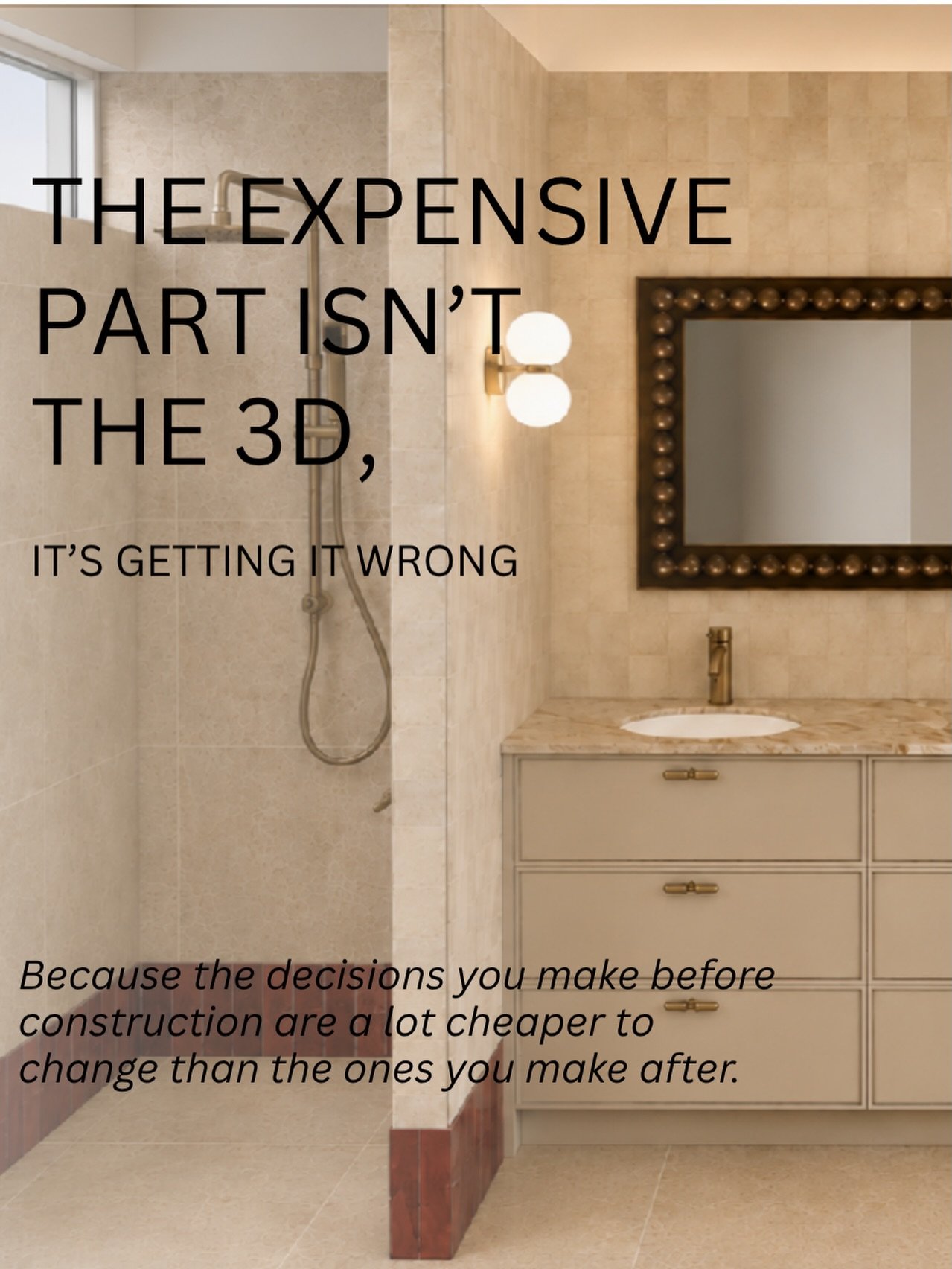 The pretty picture is only part of it.

A 3D isn&rsquo;t just about making a project look good.
It&rsquo;s about giving you the chance to make the right decisions before they become expensive decisions.

Because once a project is on site, changing th