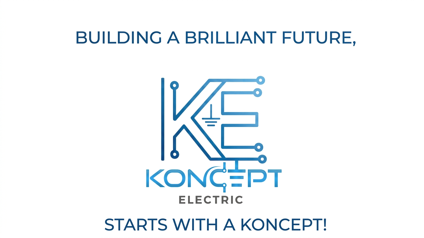 Building a Brilliant future, Starts with a Koncept! Koncept electric Logo, Pahrump, Las vegas, Nevada