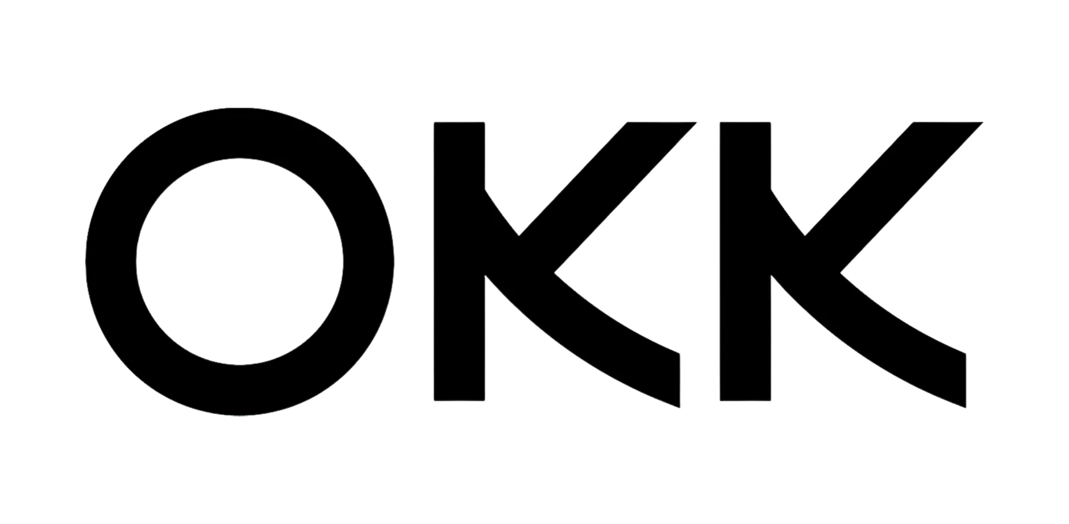 The word 'OKAY' in black outlined letters on a transparent background.