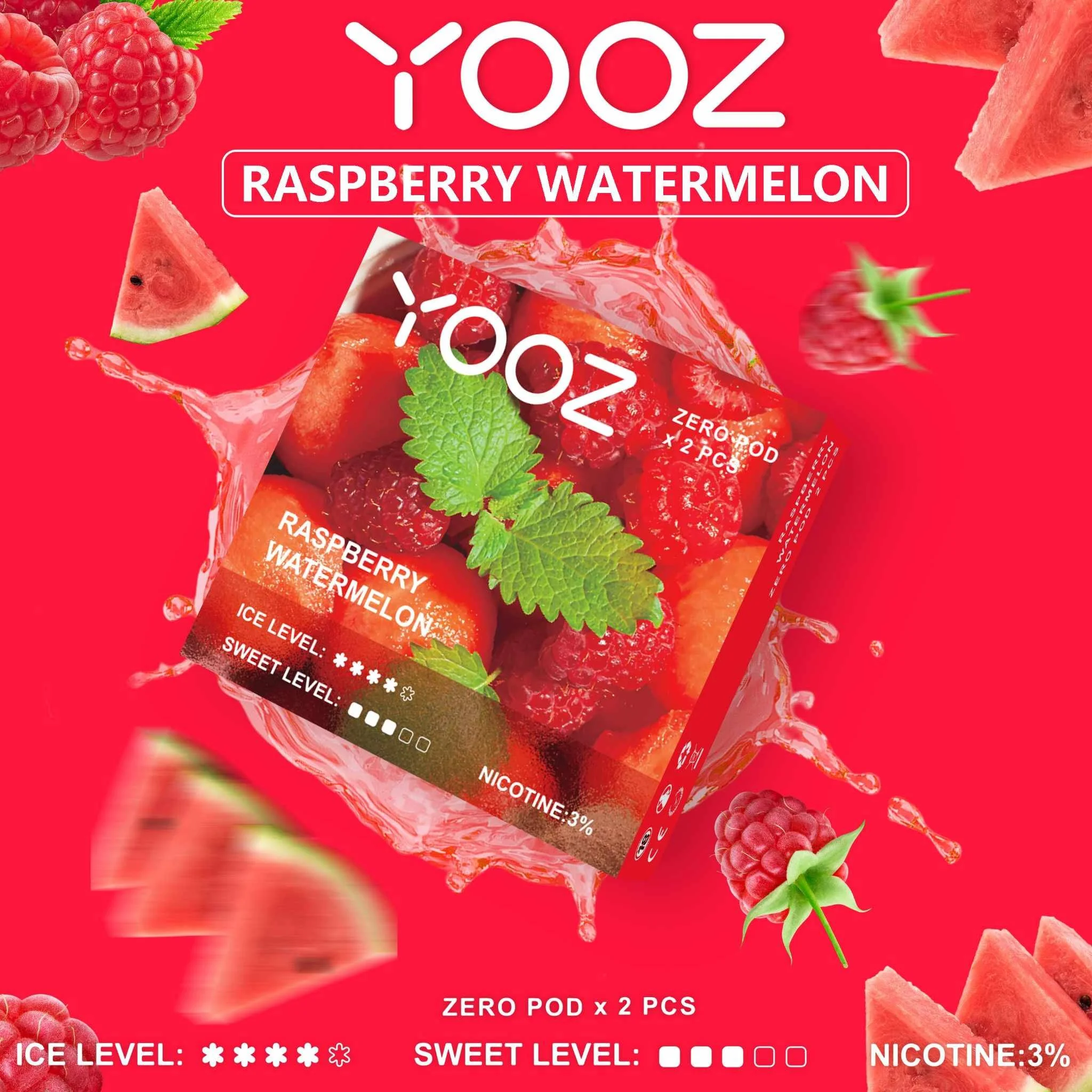 Raspberry Watermelon ราสเบอร์รี่แตงโม