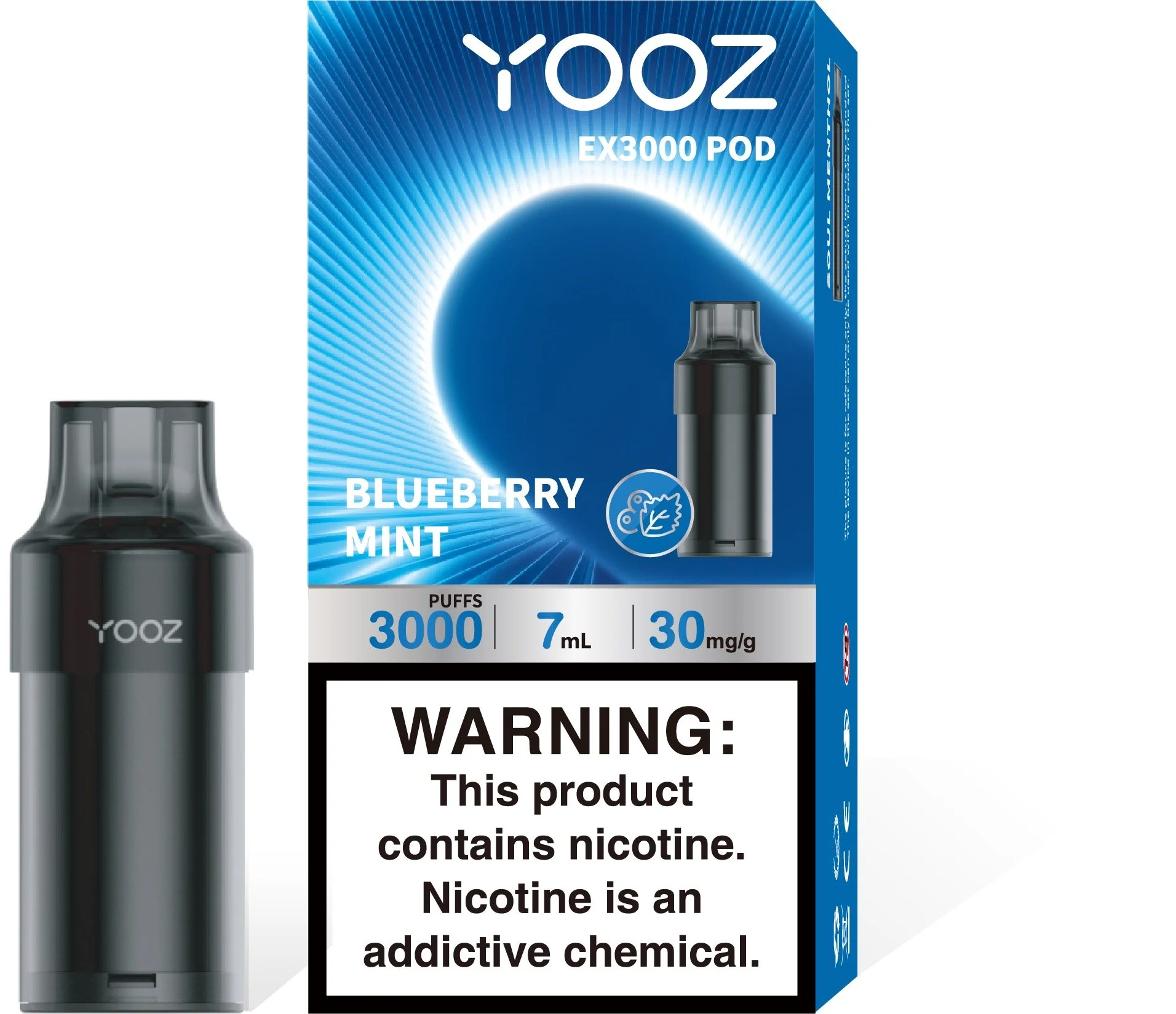 Yooz หัว Z3 Refill : Blueberry Mint