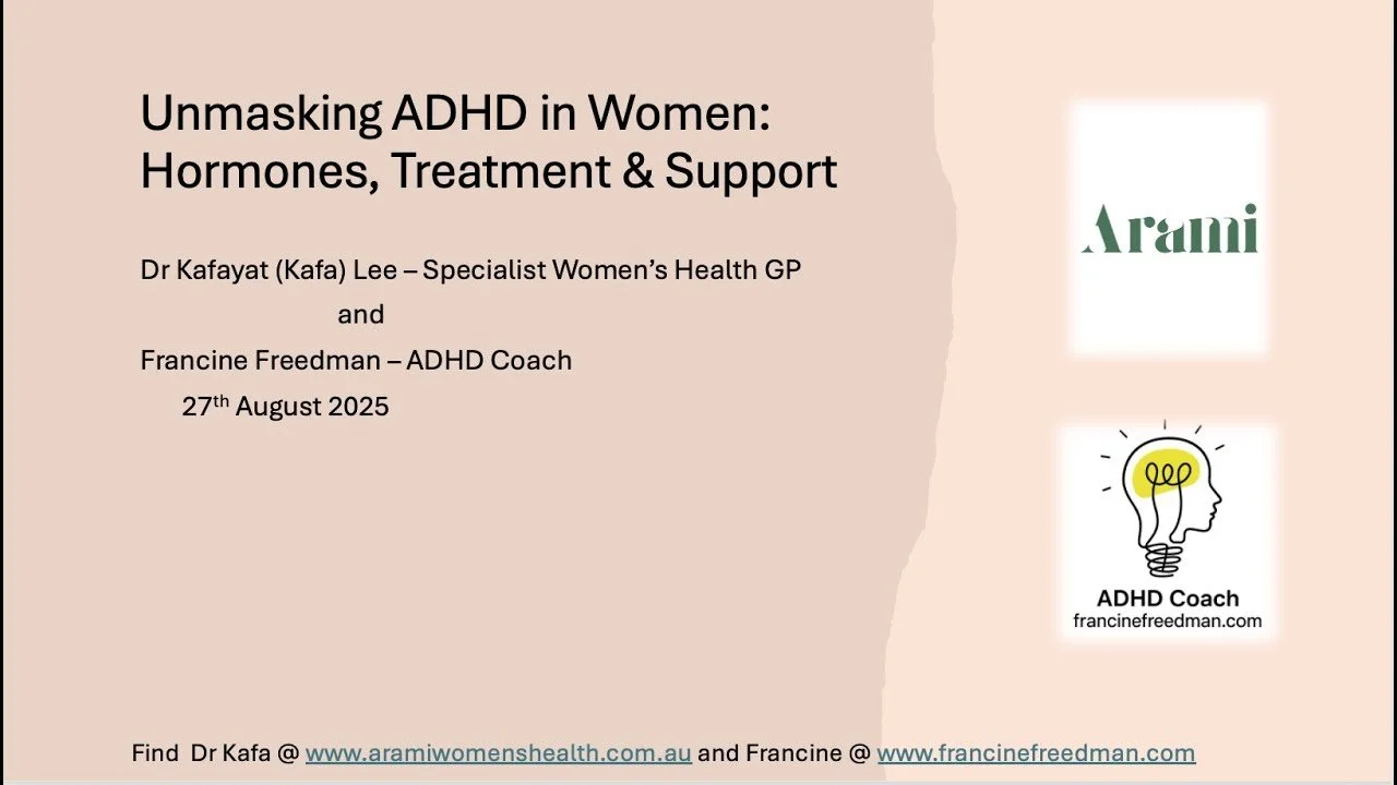 Unmasking ADHD Webinar in women