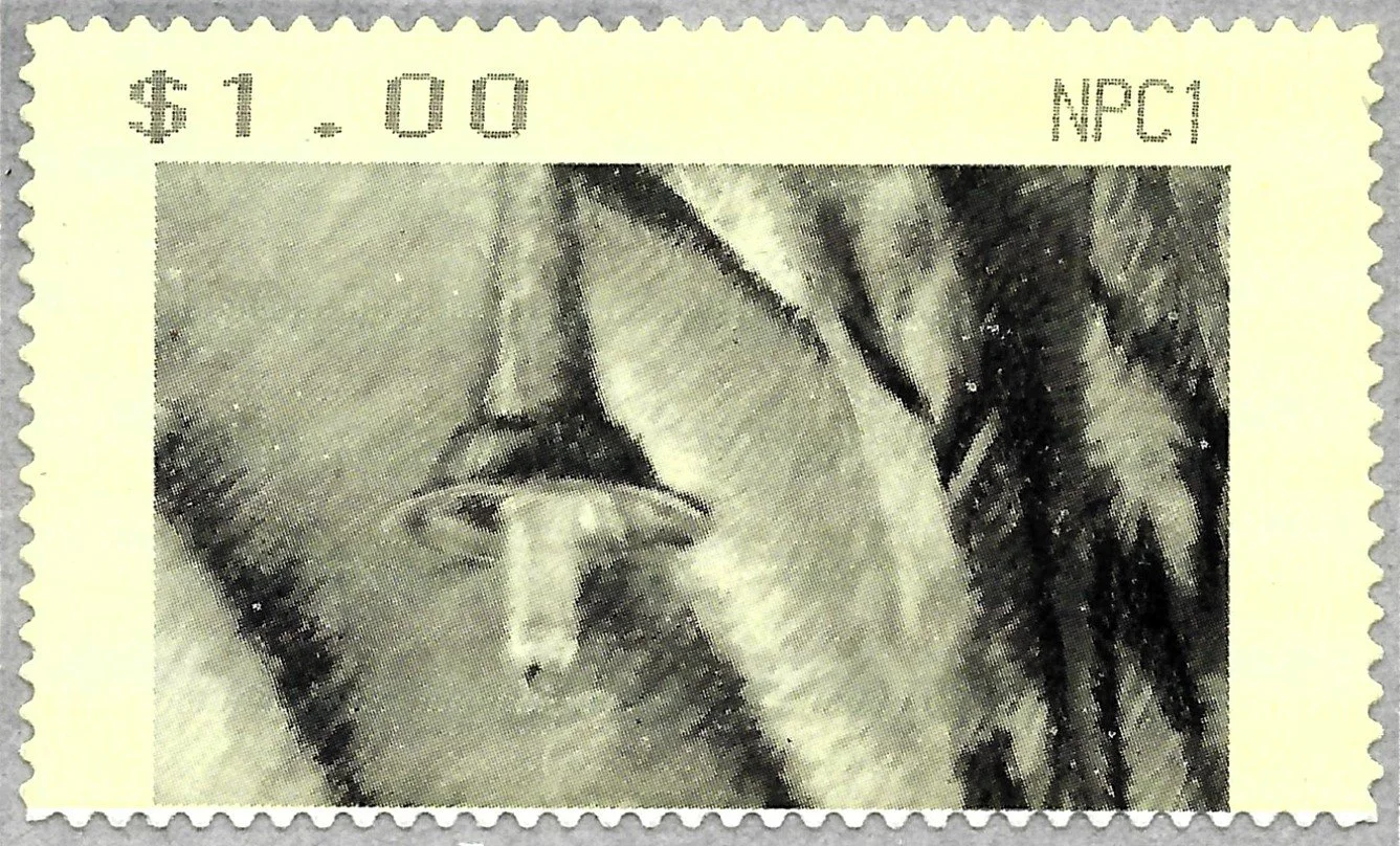 The Inverted Black Candle Counter Printed Stamp Design was the first to trial & test the Australian Tritech I Counter Printed Stamp printer technology