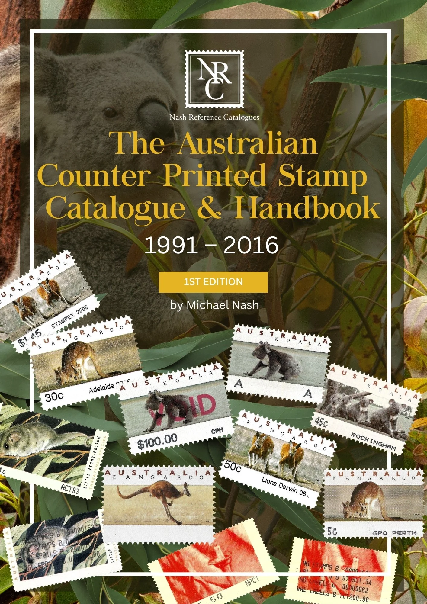 Front Cover of the Australian Counter Printed Stamp Catalogue & Handbook 1991-2016