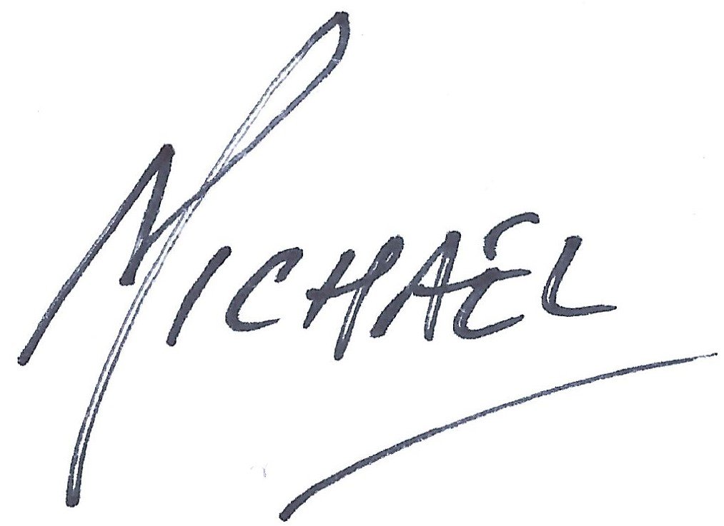 Michael Nash's personal signature, & the author of The Australian Counter Printed Stamp Catalogue & Handbook 1992-2016.