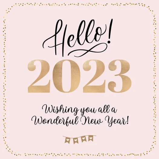 Happy New Year! Wishing you all the most wonderful year ahead!