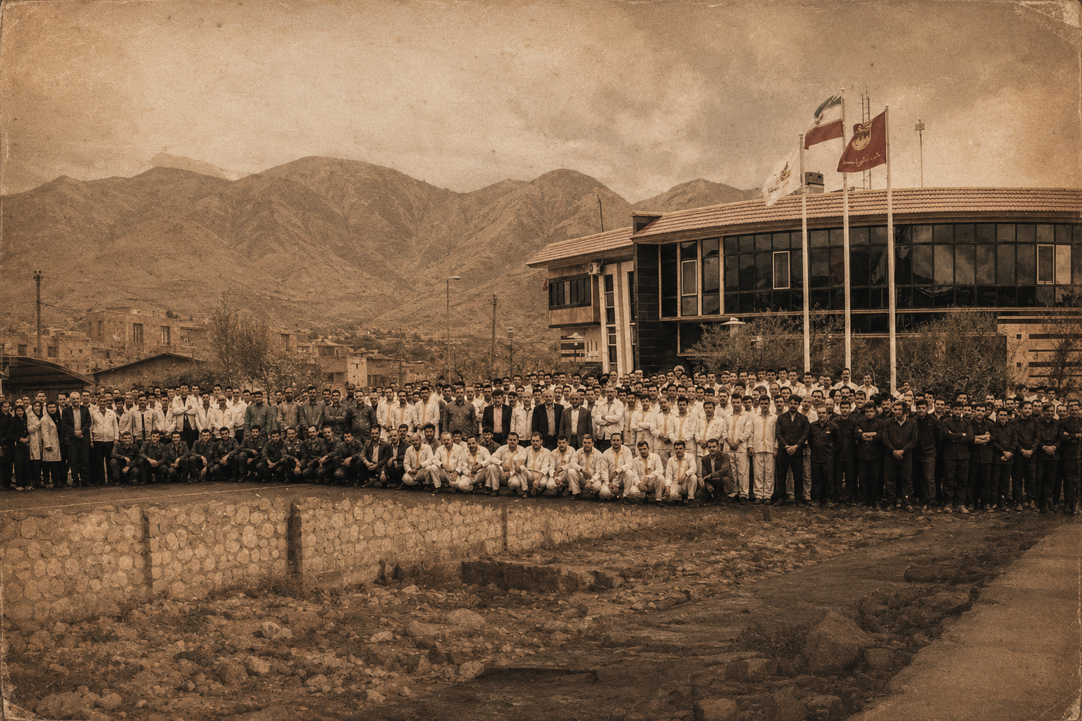 Historic Benis family bakery factory in Iran, reflecting the baking heritage and roots behind Benis Bake House in Vancouver.
